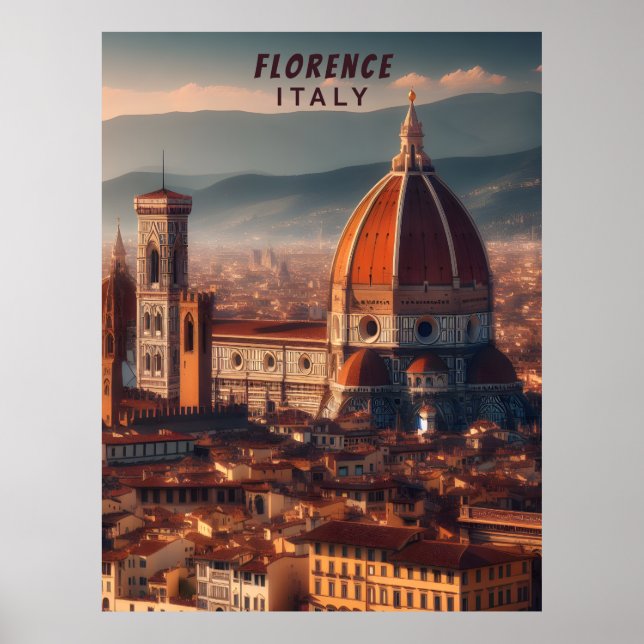 Florence Duomo Santa Maria del Fiore Italien Poster (Vorne)