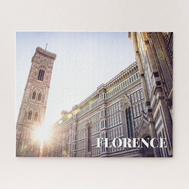 Florence Italy Cathedral Sunset Puzzle (Horizontal)