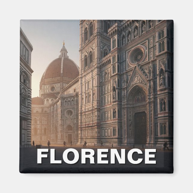 Florence Italy Duomo Travel Magnet (Vorne)