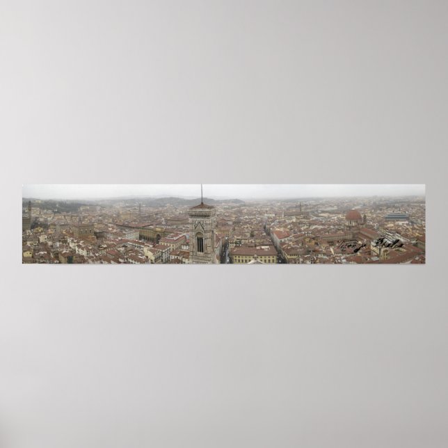 Florence Italy Panorama Poster (Vorne)