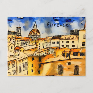 Florence Italy Postcard Postkarte