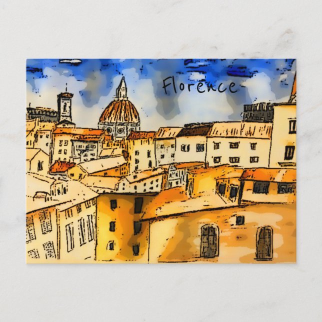 Florence Italy Postcard Postkarte (Vorderseite)
