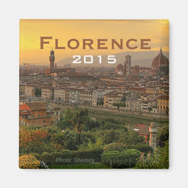 Florence Italy Souvenir Kühlschrankmagnet Change Y Magnet (Vorne)