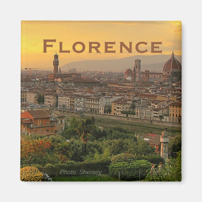 Florence Italy Travel Foto Souvenir Kühlschrankmag Magnet (Vorne)