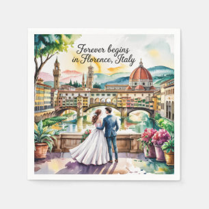 Florence Italy Wedding Serviette