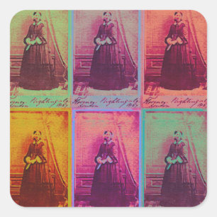 Florence Nightingale Colors Quadratischer Aufkleber