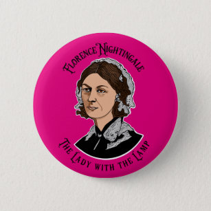 Florence Nightingale Lady mit Lamp Nursing Button