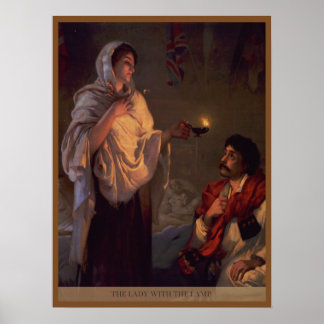 Florence Nightingale Lady mit Lampe Poster