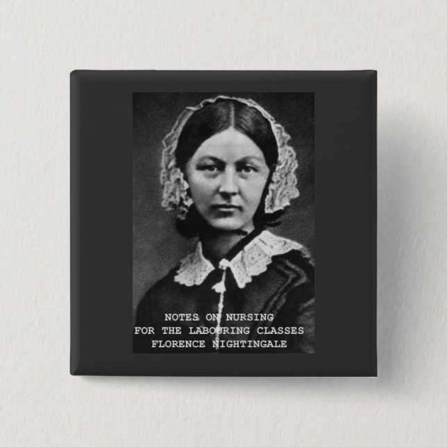 Florence Nightingale:Notes on Nursing Button (Vorderseite)