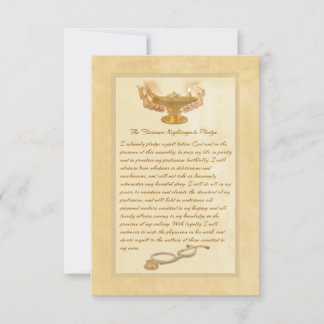 Florence Nightingale Pledge Dankeskarte