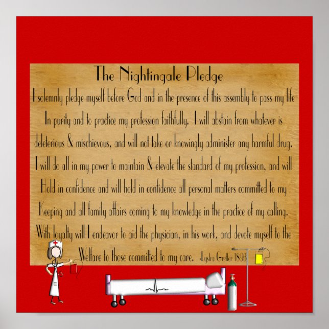 Florence Nightingale Pledge Poster (Vorne)