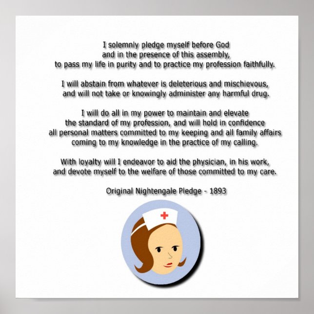 Florence Nightingale Pledge Poster (Vorne)
