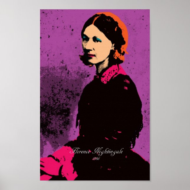 Florence Nightingale - Pop Art Poster (Vorne)