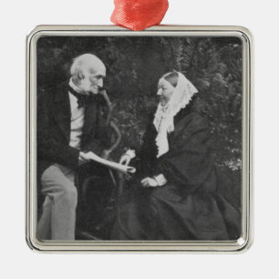 Florence Nightingale und Sir Harry Verney Ornament Aus Metall