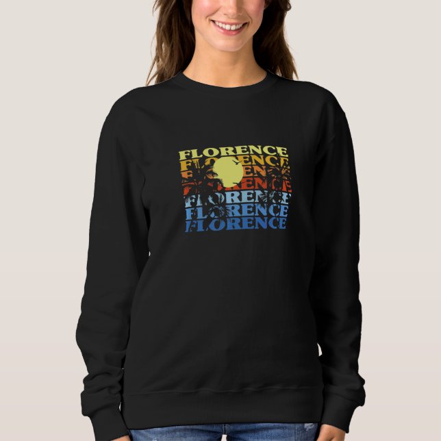 Florence Oregon Beach or Beach Bum US Cities Holid Sweatshirt (Vorderseite)