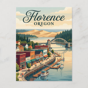 Florence, Oregon Postkarte