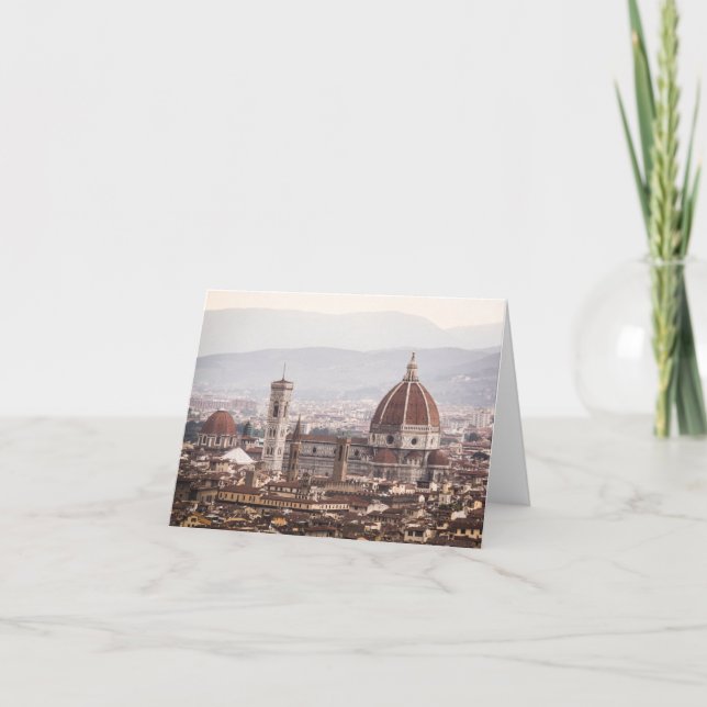 Florence Overlook Note Card Dankeskarte (Vorderseite)