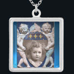 FLORENCE RENAISSANCE KLEINE ANGELN FOTOVORLAGE VERSILBERTE KETTE<br><div class="desc">Elegantes und klassisches Florentiner Meisterwerk aus Bottega della Robbia ( Florenz - Italien ).</div>