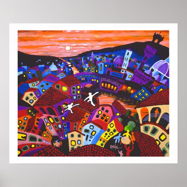 Florence Rooftops Poster (Vorne)