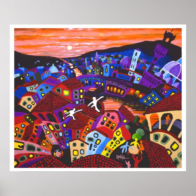 Florence Rooftops Poster (Vorne)