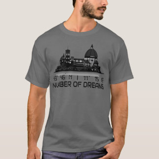 Florence Skyline GPS koordiniert Dream City T-Shirt