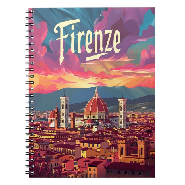 Florence Sunset Notizblock (Vorderseite)