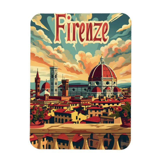 Florence Vintag Magnet (Vertikal)
