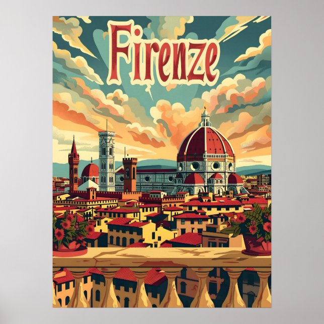 Florence Vintag Poster (Vorne)