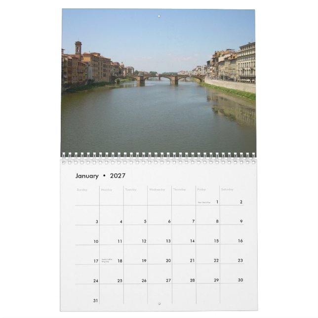 FLORENCE Wall Calendar Kalender (Jan 2027)