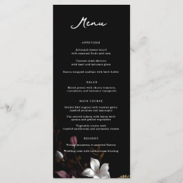 Florence Wedding Dinner Menu Menükarte