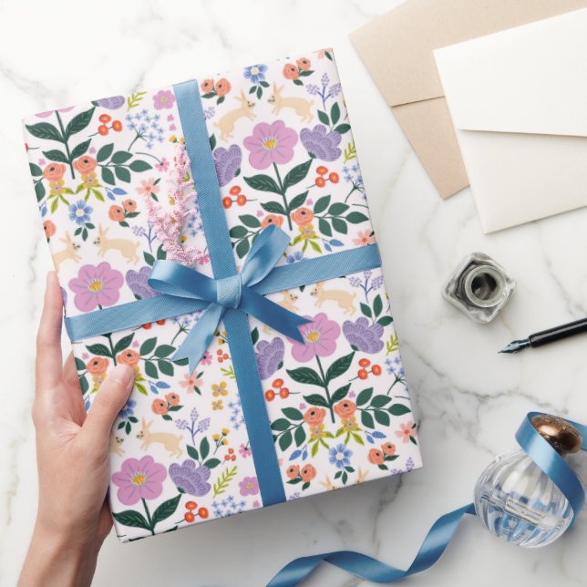 Florenhellrosa Hintergrund Geschenkpapier (Schenken)