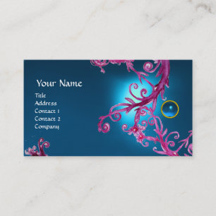 FLORENTINE BAROQUE MONOGRAM GEM blue Visitenkarte