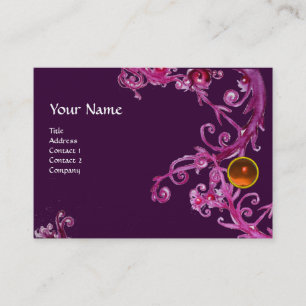 FLORENTINE BAROQUE MONOGRAMM GEM orange Visitenkarte