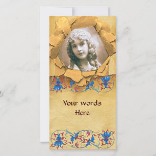 FLORENTINE FLORAL MOTIFS-PARCHIERUNG FOTOVORLAGE FEIERTAGSKARTE