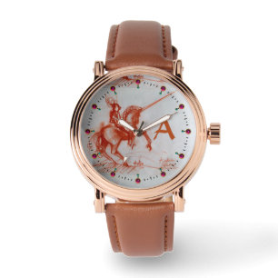 FLORENTINE KNIGHT AUF HORSEBACK-Monogramm Armbanduhr