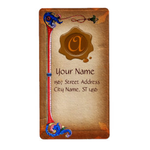 FLORENTINE PARCHMENT BROWWAX SIEGEL MONOGRAM