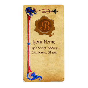 FLORENTINE PARCHMENT BROWWAX SIEGEL MONOGRAM