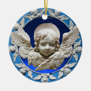 FLORENTINE RENAISSANCE ANGEL KERAMIK ORNAMENT