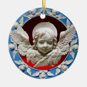 FLORENTINE RENAISSANCE ANGEL KERAMIK ORNAMENT