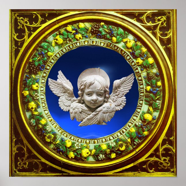 FLORENTINE RENAISSANCE ANGEL MIT BLUMENKRONE POSTER (Vorne)