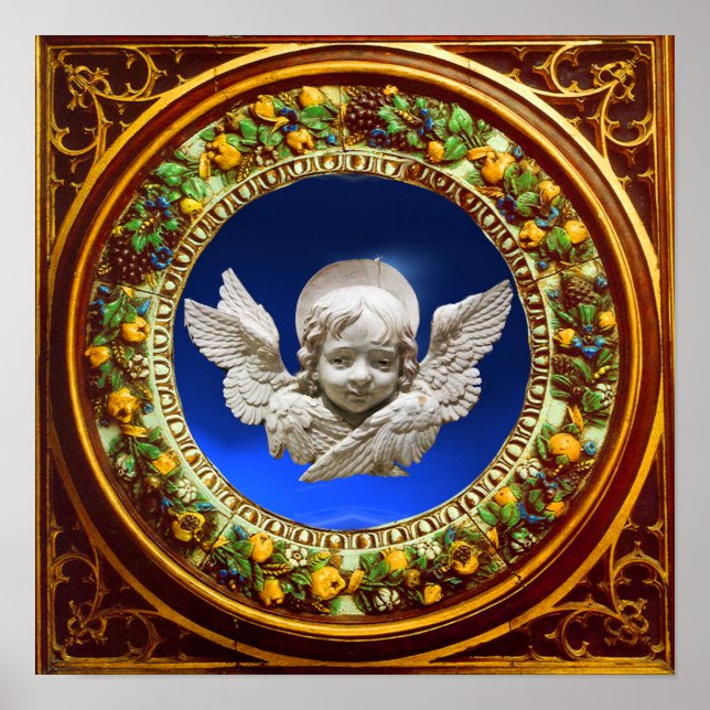 FLORENTINE RENAISSANCE ANGEL MIT BLUMENKRONE POSTER (Vorne)