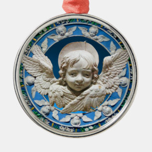 FLORENTINE RENAISSANCE ANGEL ORNAMENT AUS METALL