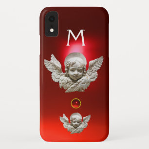 FLORENTINE RENAISSANCE ANGEL Red Ruby Monogramm Case-Mate iPhone Hülle