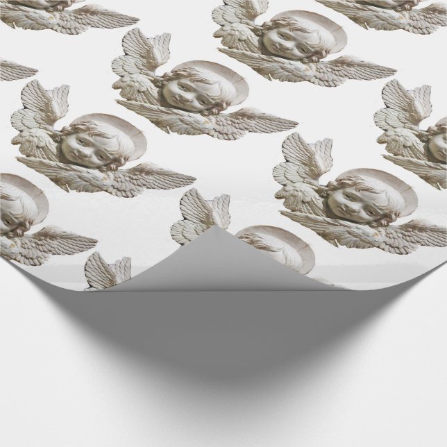 FLORENTINE RENAISSANCE ANGEL White Geschenkpapier (Ecke)