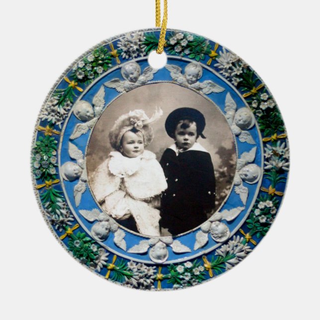 FLORENTINE RENAISSANCE ANGELS Fotovorlage Keramik Ornament (Vorne)