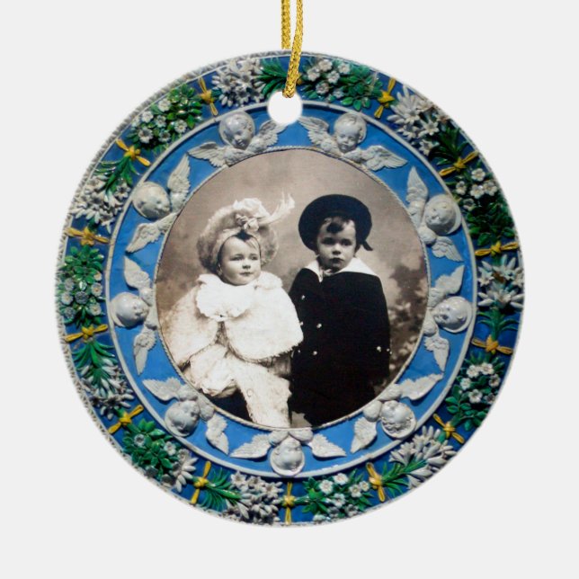 FLORENTINE RENAISSANCE ANGELS Fotovorlage Keramik Ornament (Vorne)