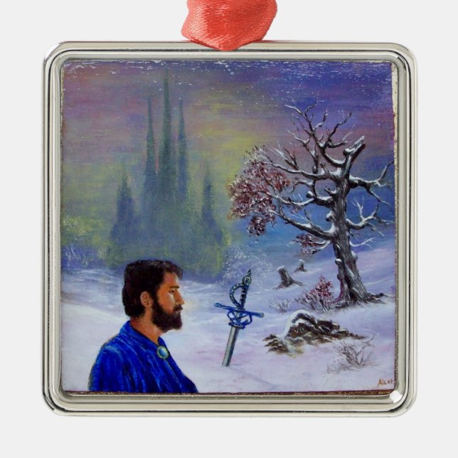 FLORENTINE RENAISSANCE FRUITS Fotovorlage Ornament Aus Metall (Vorne)