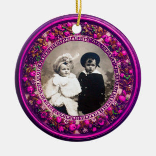 FLORENTINE RENAISSANCE FRUITS Fotovorlage Ruby Keramik Ornament