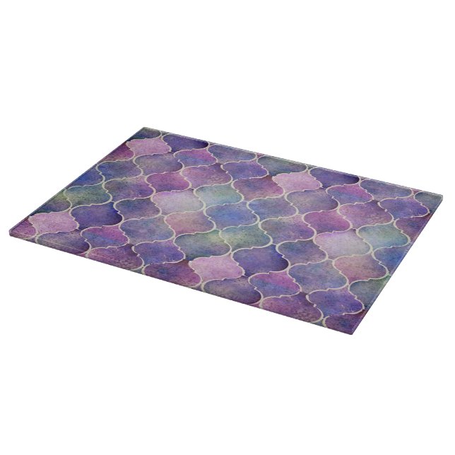 Florentine Tiles Glass Cutting Board Schneidebrett (Ecke)