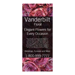 Florentiner Florist Roses Rack Card Werbekarte
